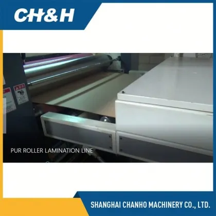 Plywood PUR laminating machine