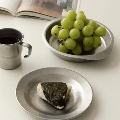 Stainless Steel Outdoor Tableware Set - Portable and Functional