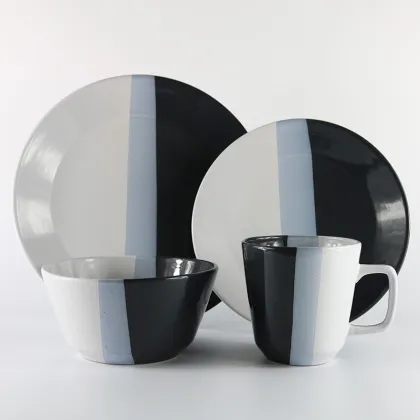 glazed kitchenware commercial dinnerware set