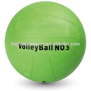 simple green solid rubber volleyball for match or training /customized volleyball