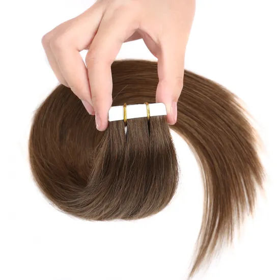 Free No Shedding White Tape Double Drawn 2.5g  Remy Tape Hair Extension