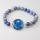 Sodalite Bracelet with Agate Pendant Piece Gemstone jewelry