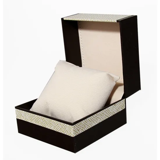 Luxury PU Fancy Embossing Paper Watch Gift Box