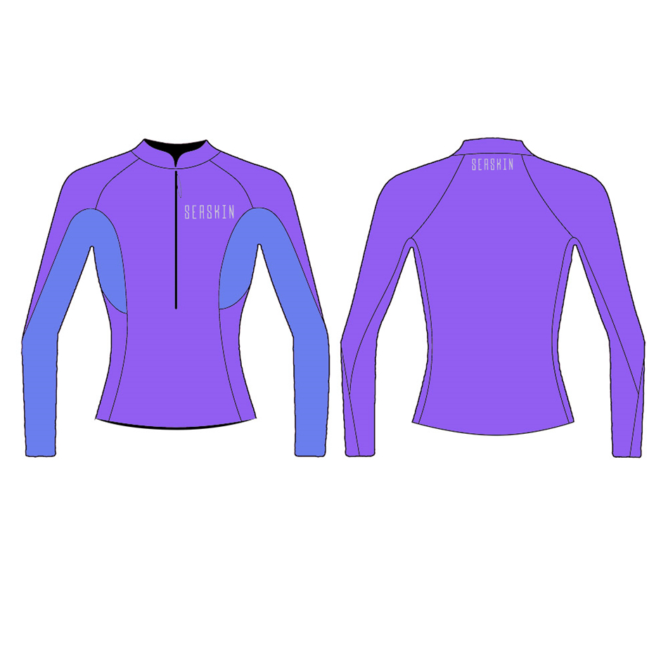 Zeein dames 4/3 mm voor zip duik wetsuit top