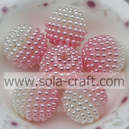 19MM nouveau design fantastique faux collier couleur rose perle