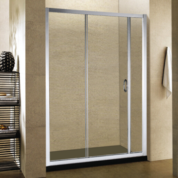 One Sliding Glass Hidden Sliding Shower Door