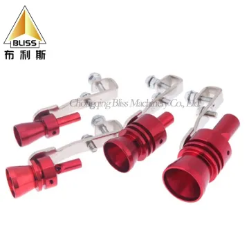 Aluminum Modified Car Exhaust Parts - Electronic Turbo Whistle 120mm Universal Race Car