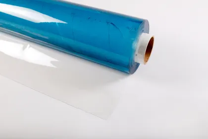 Blue Plastic Tablecloth Protector