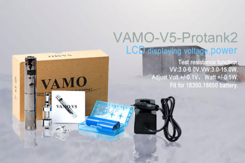 Vamo V5 Variable Voltage E Cig 18350 / 18650 Battery With Lcd Display