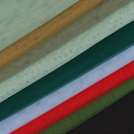 100% Nylon Mesh Lady Baby Dress Knit Fabric