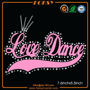 Love Dance sequin heat transfer print for garment