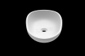 Lavabo da appoggio in fusione minerale WB0026 (acrilico puro) -matto bianco-550x353x142mm