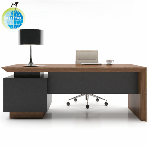 Houten tafel stoel managers ergonomische kantoor computer bureau