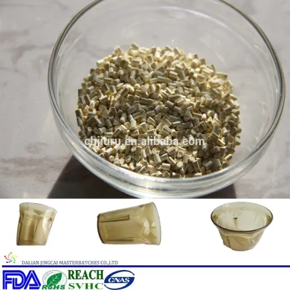 Plastic bottles raw materials food grade yellow pet masterbatch