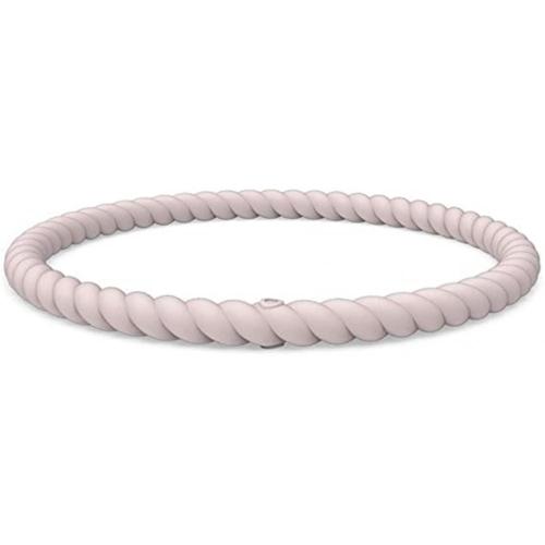 Anelli personalizzati Bracciale in silicone impilabile intrecciato