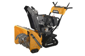 11hp snow thrower with chute remote, rubber track