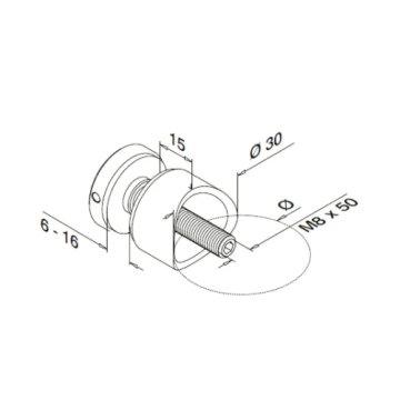 Balustrade en verre en acier inoxydable Hoders