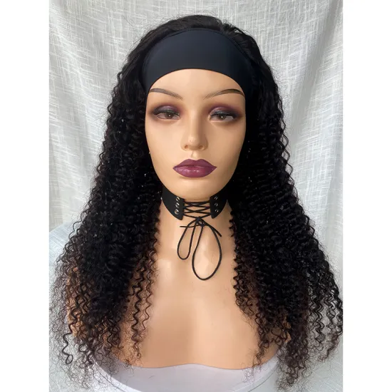 2021 Wholesale headband Brazilian Curly  Human Hair  Afro Kinky Straight  Raw Virgin Hair