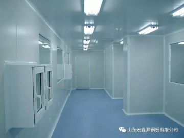 Application of EPS glass wool sandwich board in clean room