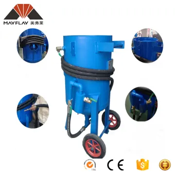 Hot Industrial Sandblaster Machine Dustless Blaster Pots Sandblasting Sand Blast Portable Pressure Blasting Pot