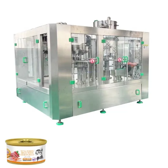 Wet Pet Food Mashed Flesh Filling and Cold Glue Labeling Machine