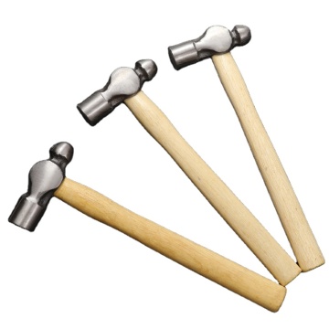 Professional Wooden Handle Round Head Hammer with Multi-Gauge Iron Head - Shockproof Design for Woodworking Pliers