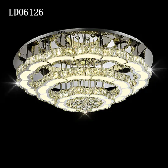 chandelier modern suspension led crystal lighting
