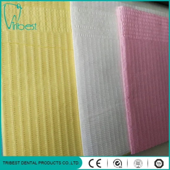 Disposable High Quanlity Colorful 3ply Dental Bib