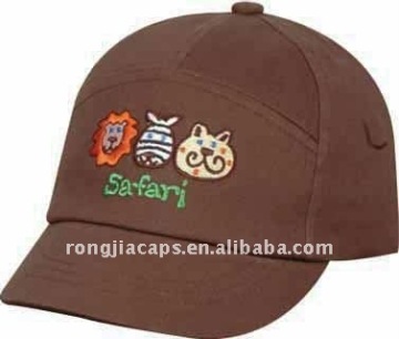 100% cotton 7 panels kids cap