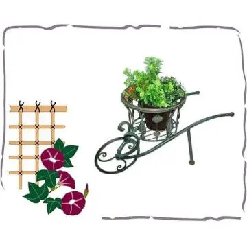Garden plant stand metal