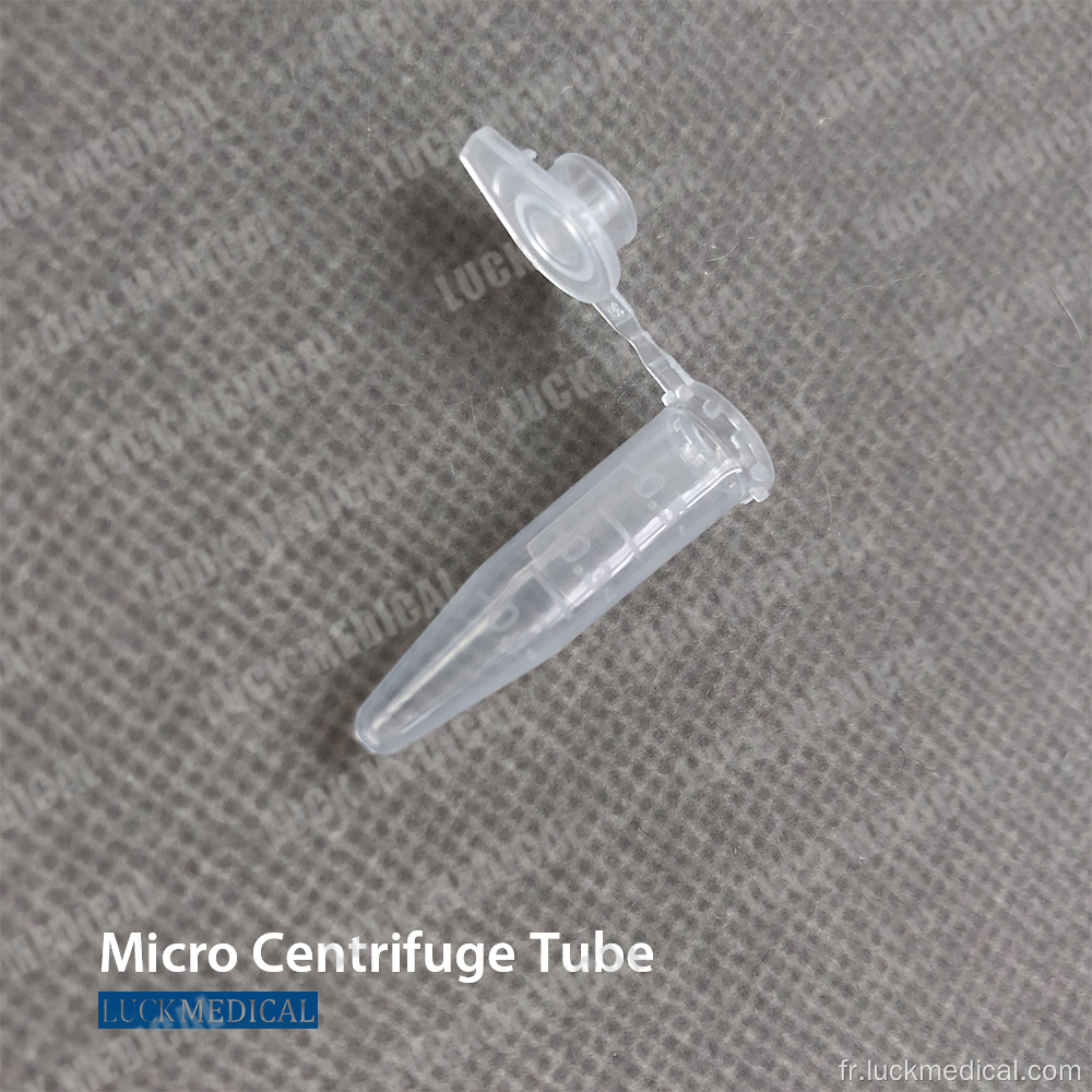 Tube de microcentrifugeuse en plastique jetable