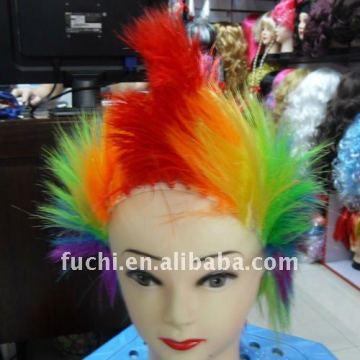 Football Supporter Wigs In Different Country Flag Design
