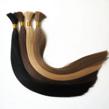 wholesale unprocessed 100% loose human hair bulk extension human braiding hair bulk no weft