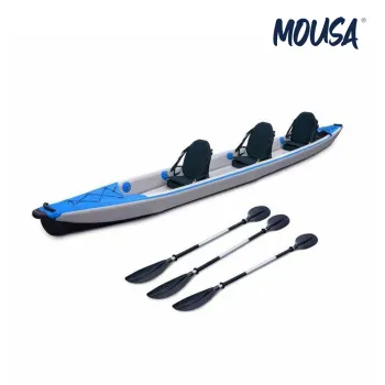 Durable 3-Seat Inflatable Kayak for Water Sports