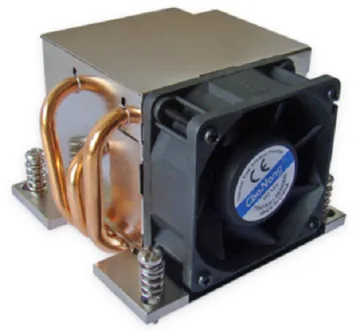 Zipped aluminum fin heatsink with copper heat tube