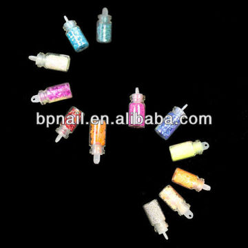 2013 hot sell nail art decoration in small bottle/nail art kit prices