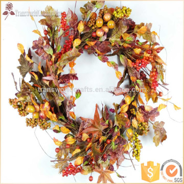 20''Decorative artificial flower wreath, wreath hanger, foam wreath, wicker wreath, door wreaths, fall wreath