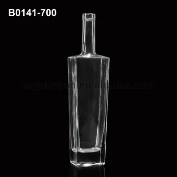 Fancy Rum Bottle White Rum Clear Glass Rum Bottles 700 ML