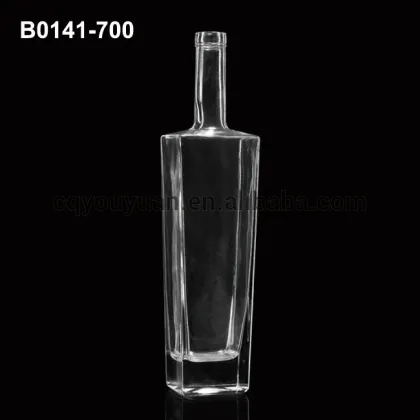 Fancy Rum Bottle White Rum Clear Glass Rum Bottles 700 ML