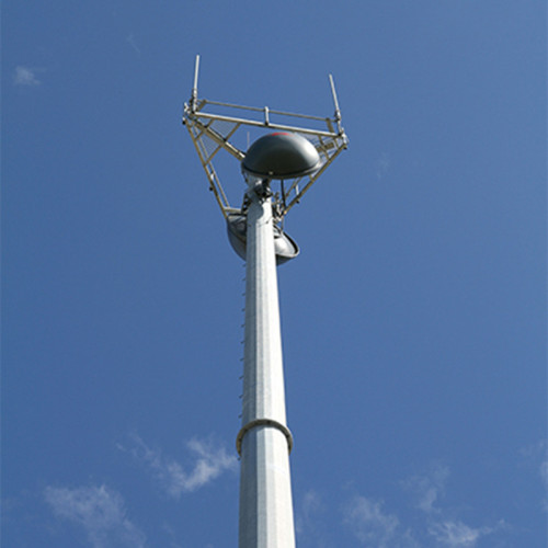 Communication Pole 25M Galvanized GSM Communication Pole Monopole Supplier