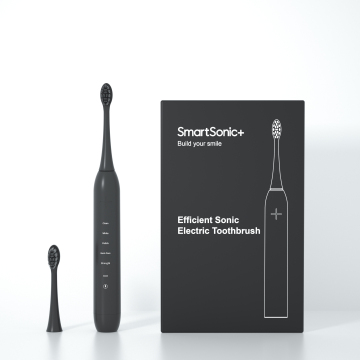 IPX8 Black Adult Sonic Smart Electric Frush مع شعيرات DuPont