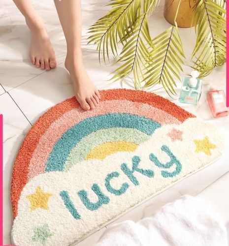 popular semicircle water absorption bath mats