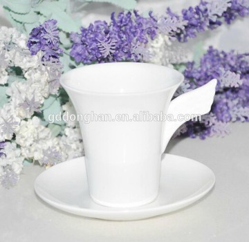 factory sale porcelain wing cup and saucer set