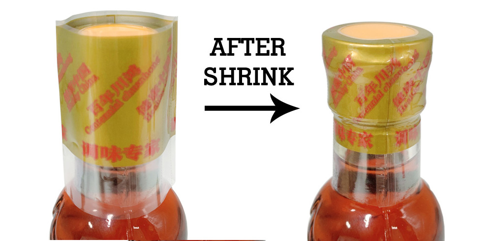 Printed shrink cap seal
