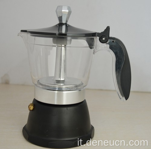 Bruciare la caffettiera ordinaria espresso stufa 4cup