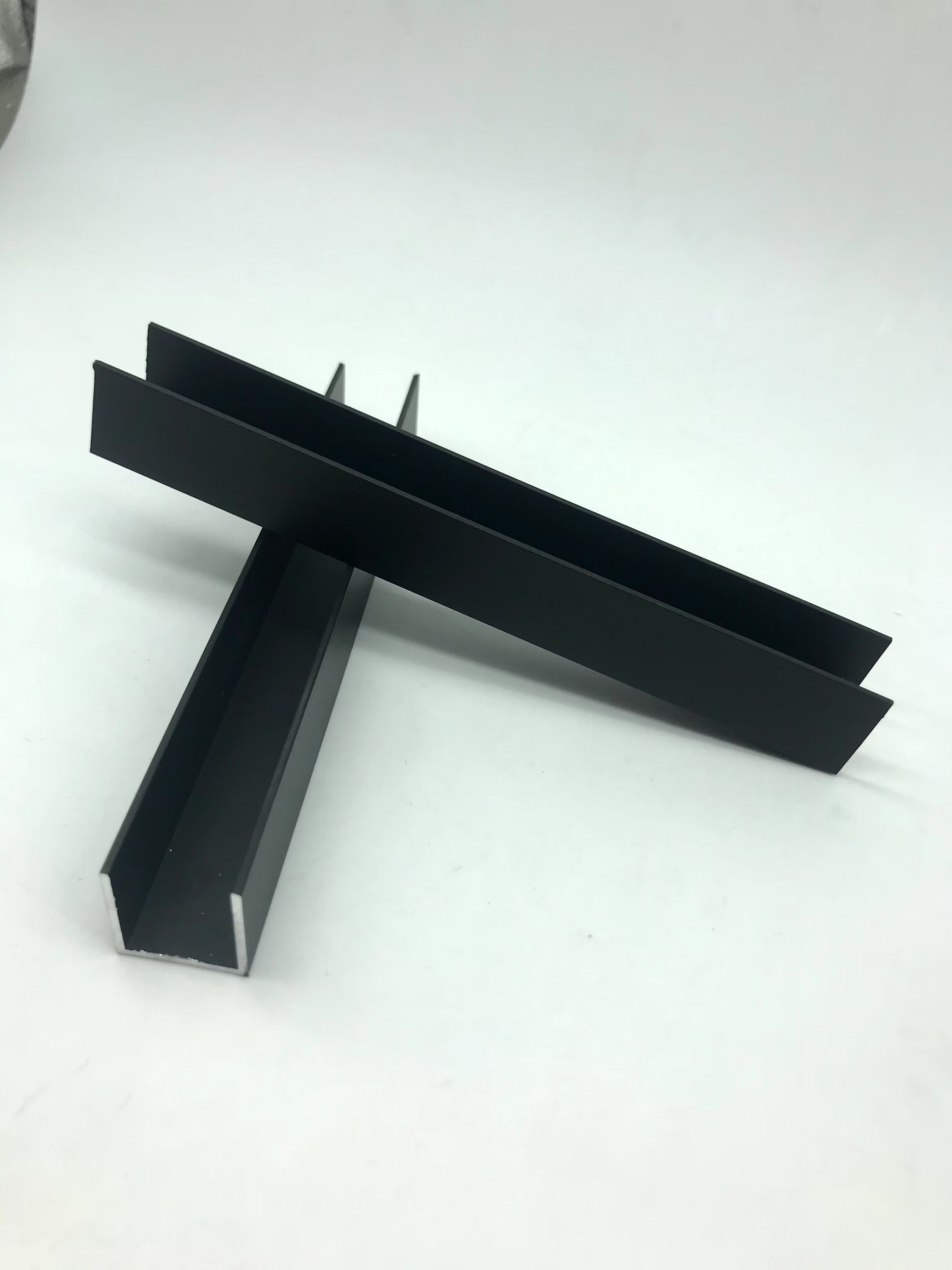 Aluminum alloy black anodized profies