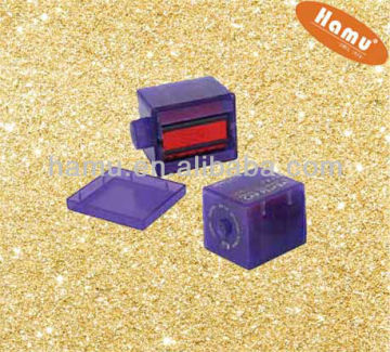 Cubic 6 In 1 Plastic Teacher Self- Inking Stamp