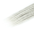 Massive synthetische Faux Locs in Metallic-Silber SILBER