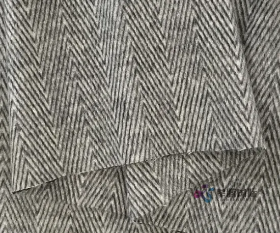 Popular Herringbone Design Alpaca Blend Fabric