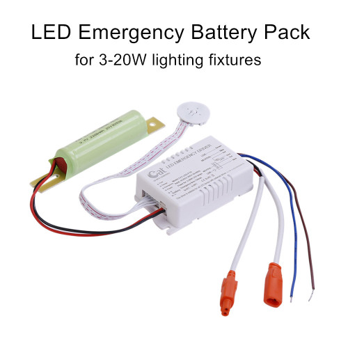 Paquete de batería de emergencia de iluminación para accesorios de iluminación de 3-20 W